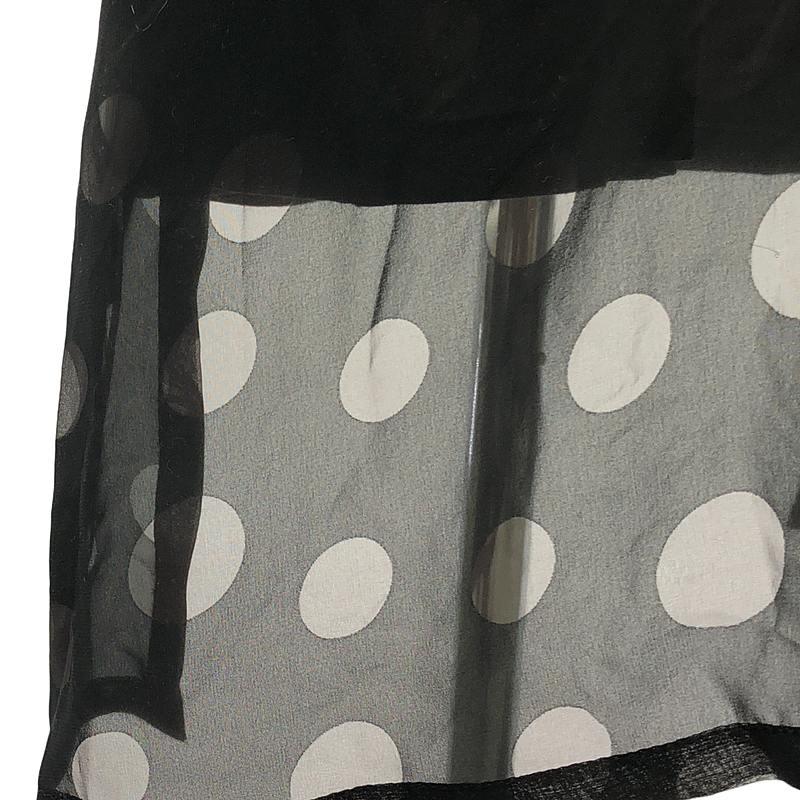 美品✨ノワールケイニノミヤ シアードッキング レイヤードカットソーワンピース noir kei ninomiya / ノワールケイニノミヤ | 2017SS ドット シアー