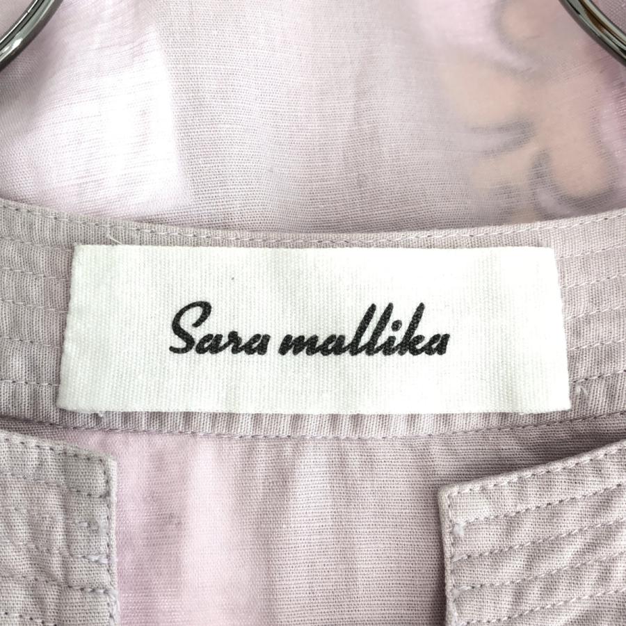 sara mallika / サラマリカ Cotton Linen Patchwork Embroidery Top