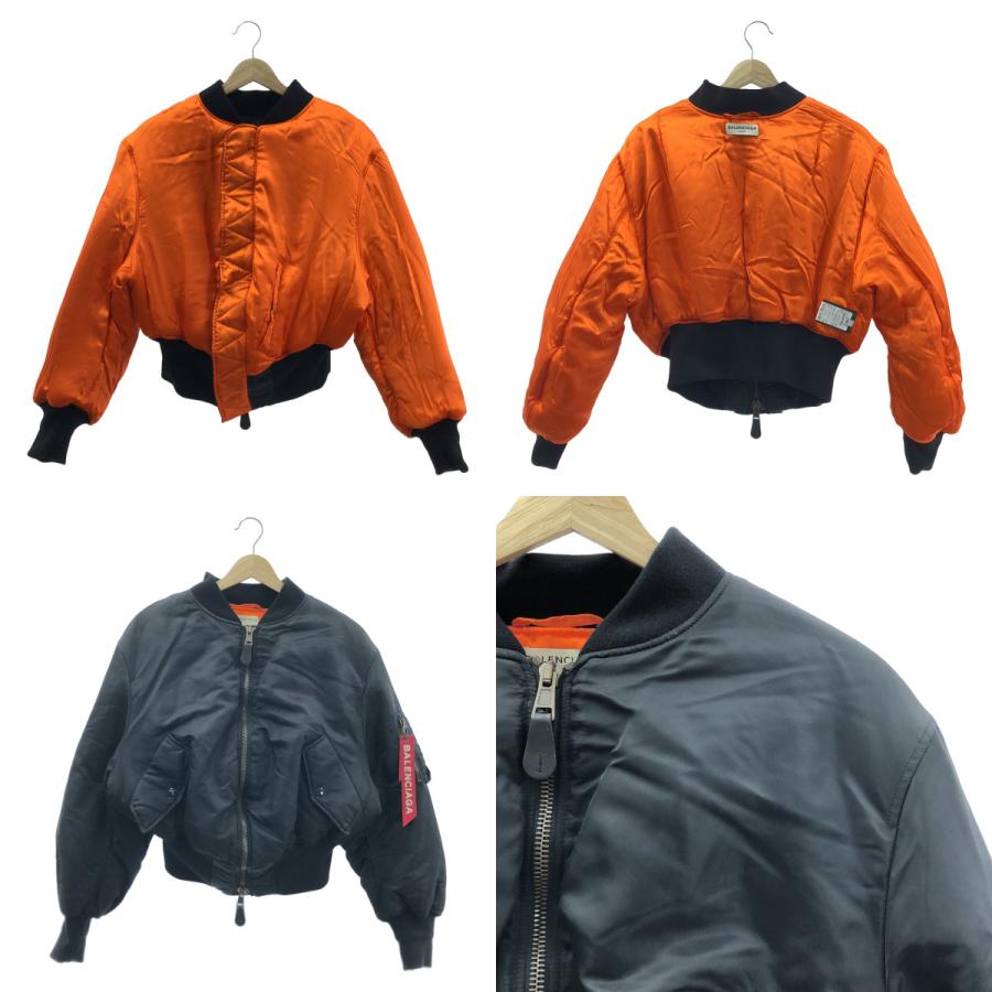 BALENCIAGA（バレンシアガ） 着脱可マフラー付き MA-1 クロップド
