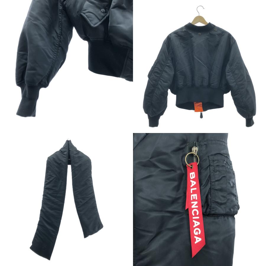 BALENCIAGA（バレンシアガ） 着脱可マフラー付き MA-1 クロップド