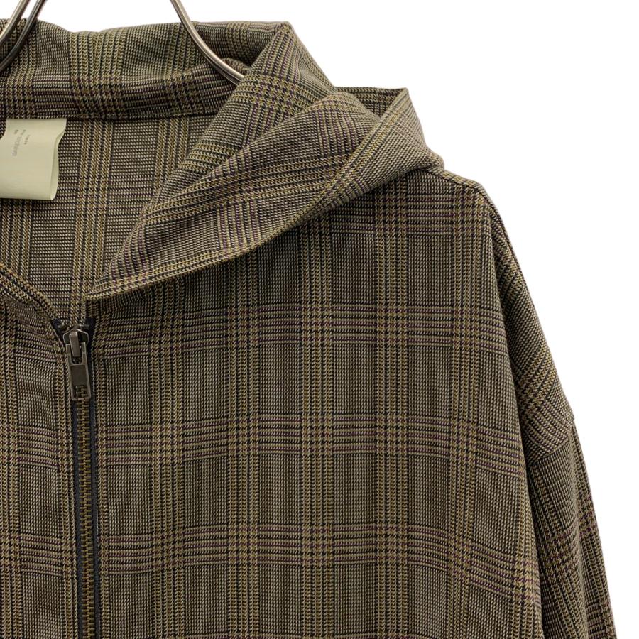 美品【春物】N.HOOLYWOOD エヌハリウッド チェックコート 40 N.HOOLYWOOD（エヌハリウッド） グレンチェック フーデットコート