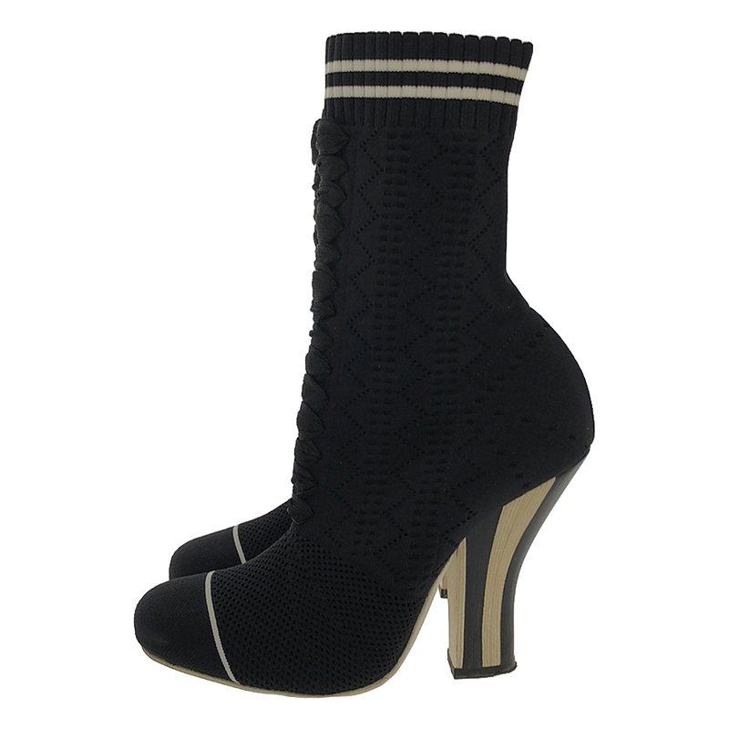 FENDI（フェンディ） 【美品】 | ロココ ヒール ソックスブーツ | 35