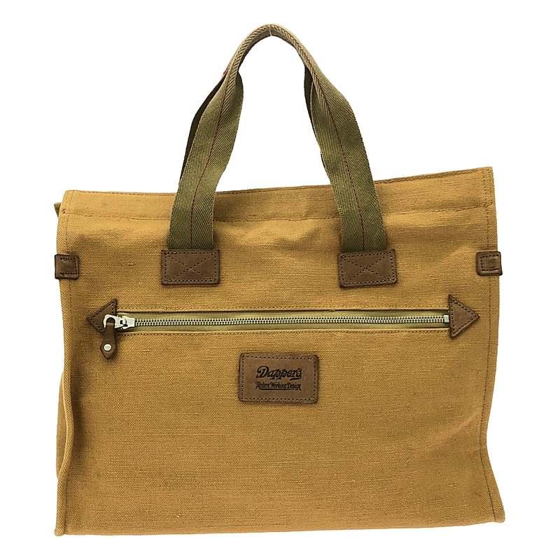 Dapper’s / ダッパーズ | Classical Rectangular Canvas Tote Bag キャンバス トートバッグ | マスタード / ベージュ | メンズ Dapper's / ダッパーズ | Classical Rectangular Canvas Tote Bag