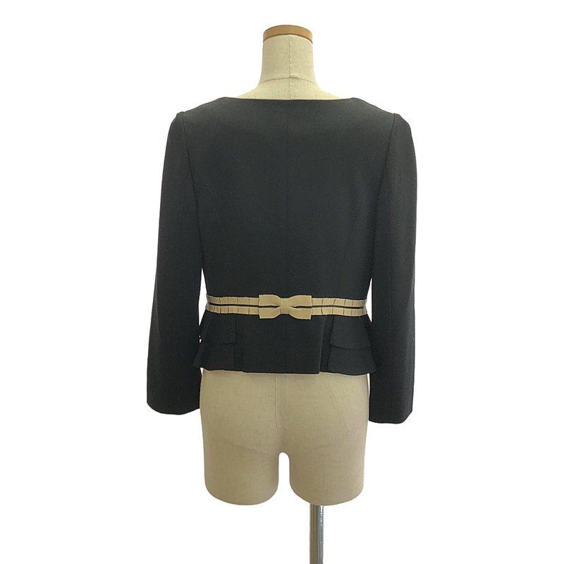 TOCCA（トッカ） | バックリボン 裾フリル ホックボタン ジャケット 