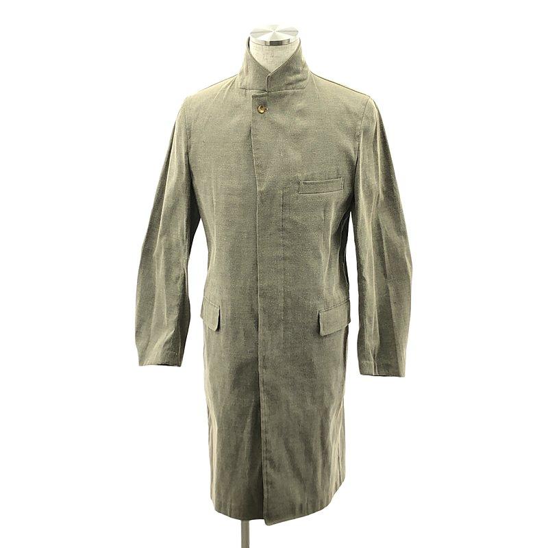 COMME des GARCONS HOMME PLUS / コムデギャルソンオムプリュス | AD1997 | 90s ポリコットン オックスフォード チェスターコート | M | グレー | メンズ COMME des GARCONS HOMME PLUS / コムデギャルソンオムプリュス