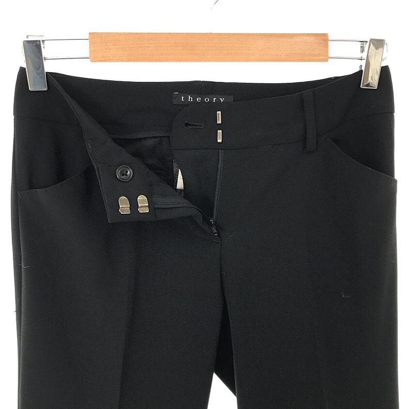 【新品　タグ付き】セオリー　日本製　センタープレスパンツ　0サイズ theory / セオリー | センタープレス スラックスパンツ 0 ブラック