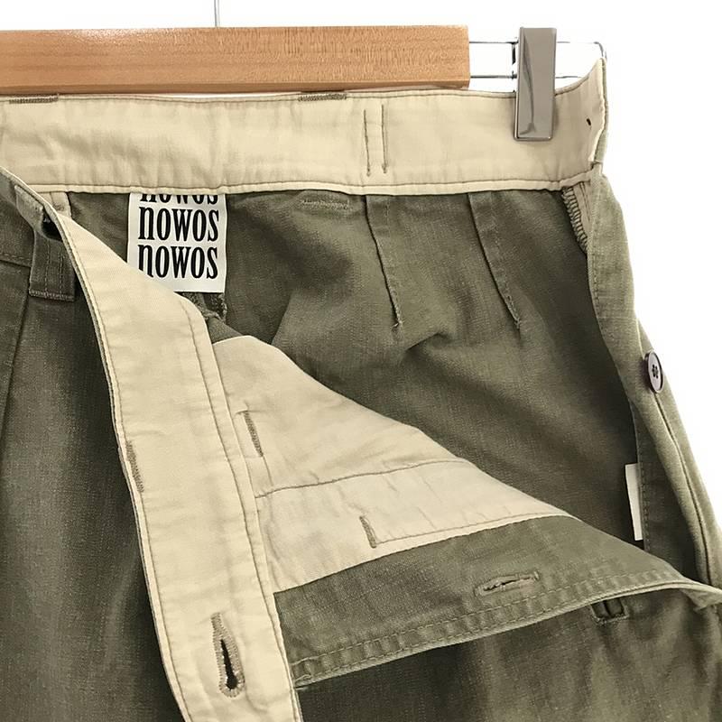 【美品】  NOWOS / ノーウォス | 2018AW | military pants テーパードパンツ | S | カーキ | レディース｜kldclothing｜04