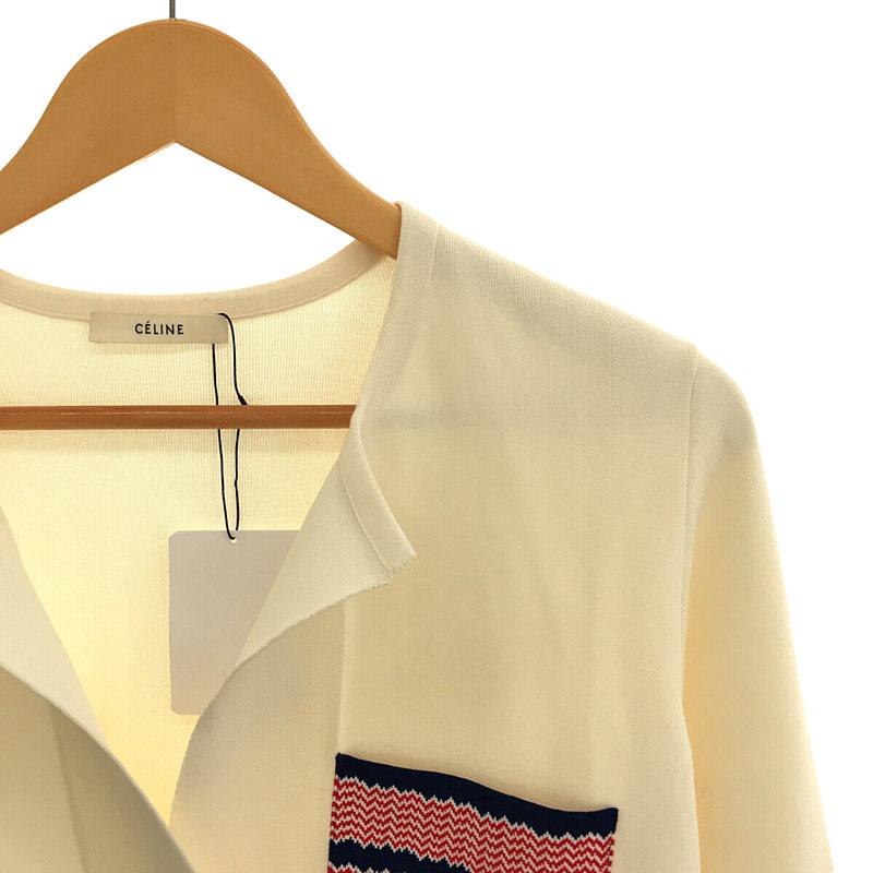 新品】 CELINE / セリーヌ | フィービー期 胸ポケット Vネック ニット