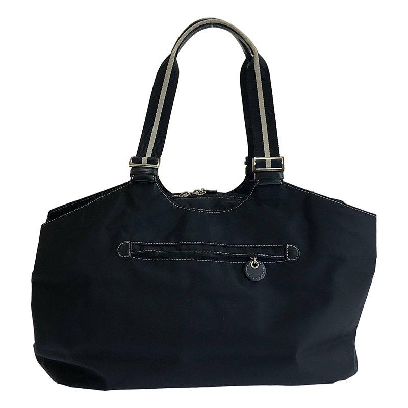 【美品】agnis b. ナイロントートバッグ　ブラック　大容量 agnes b. Agnes / アニエスベー | ナイロン トートバッグ