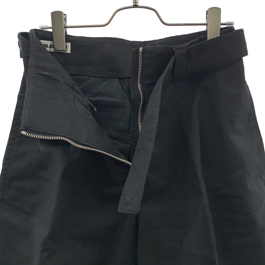 JIL SANDER（ジルサンダー） コットン ベルテッド ワイド トラウザーズ