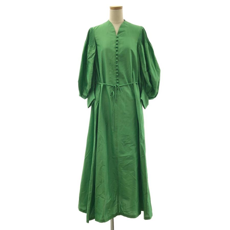 Mame Kurogouchi / マメクロゴウチ Silk Cotton Puff-Sleeve Dress