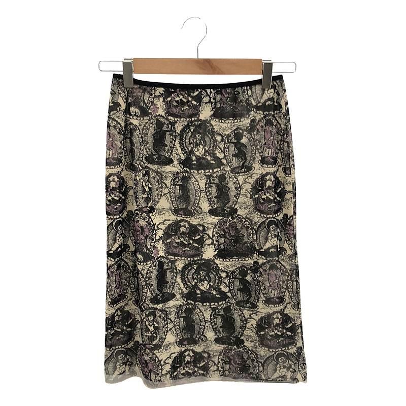 VIVIENNE TAM / ヴィヴィアンタム | buddha kuan yin mesh top skirt  