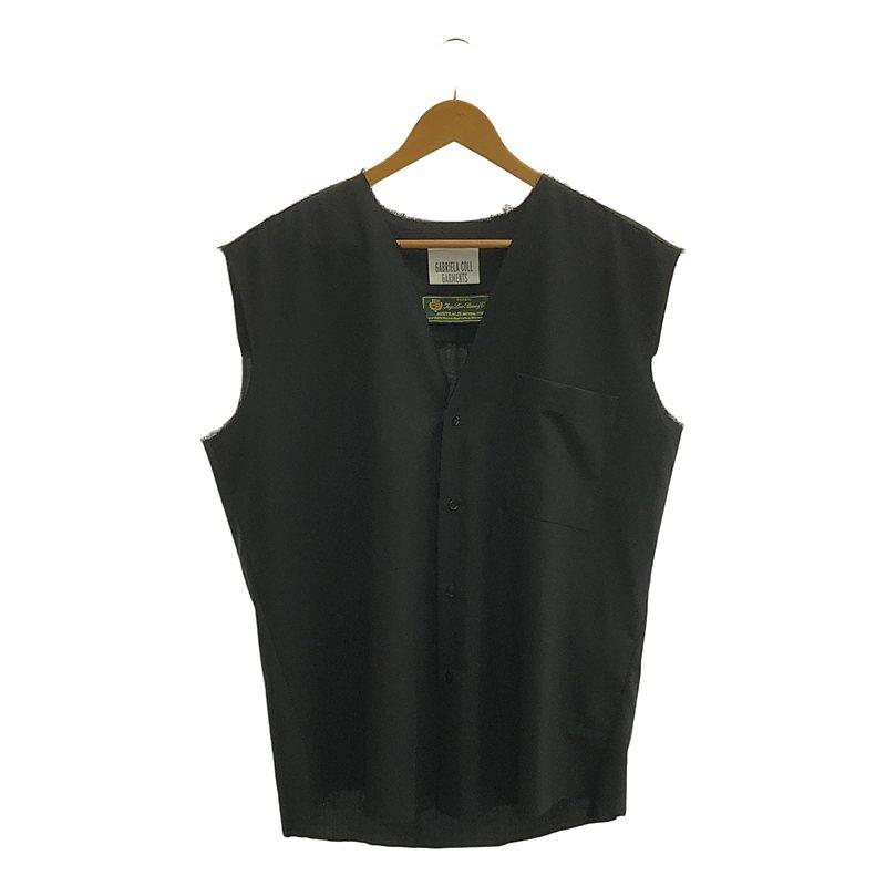 22ss GABRIELA COLL GARMENTS ガブリエラ コール ガーメンツ ブラウス シャツ ノースリーブ カットオフ S 白 レディース 【中古】 トップス | GABRIELA COLL GARMENTS (Women)/ガブリエラ コール