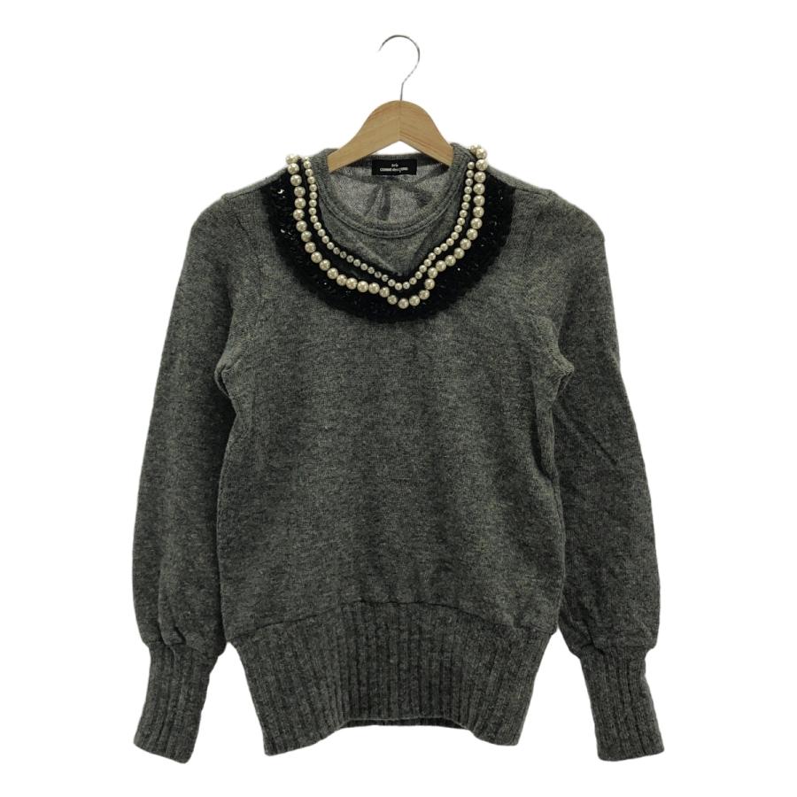 tricot COMME des GARCONS / トリココムデギャルソン | 2006AW | ウール パール スパンコール ニット | F | グレー | レディース tricot COMME des GARCONS / トリココムデギャルソン | 2006AW ウール