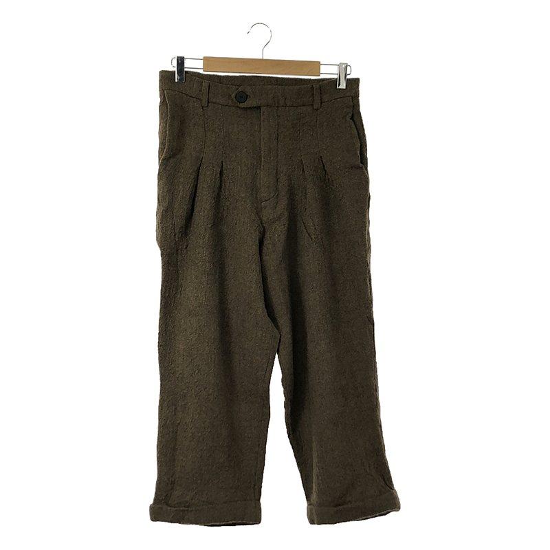 WRIGHT&DOYLE / ライトアンドドイル | 2022AW | BEAULIEU DOUBLE PLEAT TROUSERS ウール 2プリーツ トラウザー | 1 | タバコ | メンズ WRIGHT&DOYLE / ライトアンドドイル | 2022AW BEAULIEU DOUBLE PLEAT