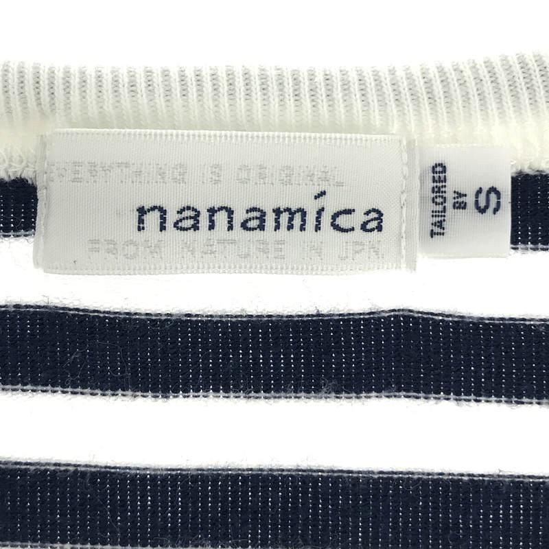 【美品】  nanamica / ナナミカ | SUHS850 COOLMAX ボーダーTシャツ | S | ネイビー/ホワイト | メンズ｜kldclothing｜05