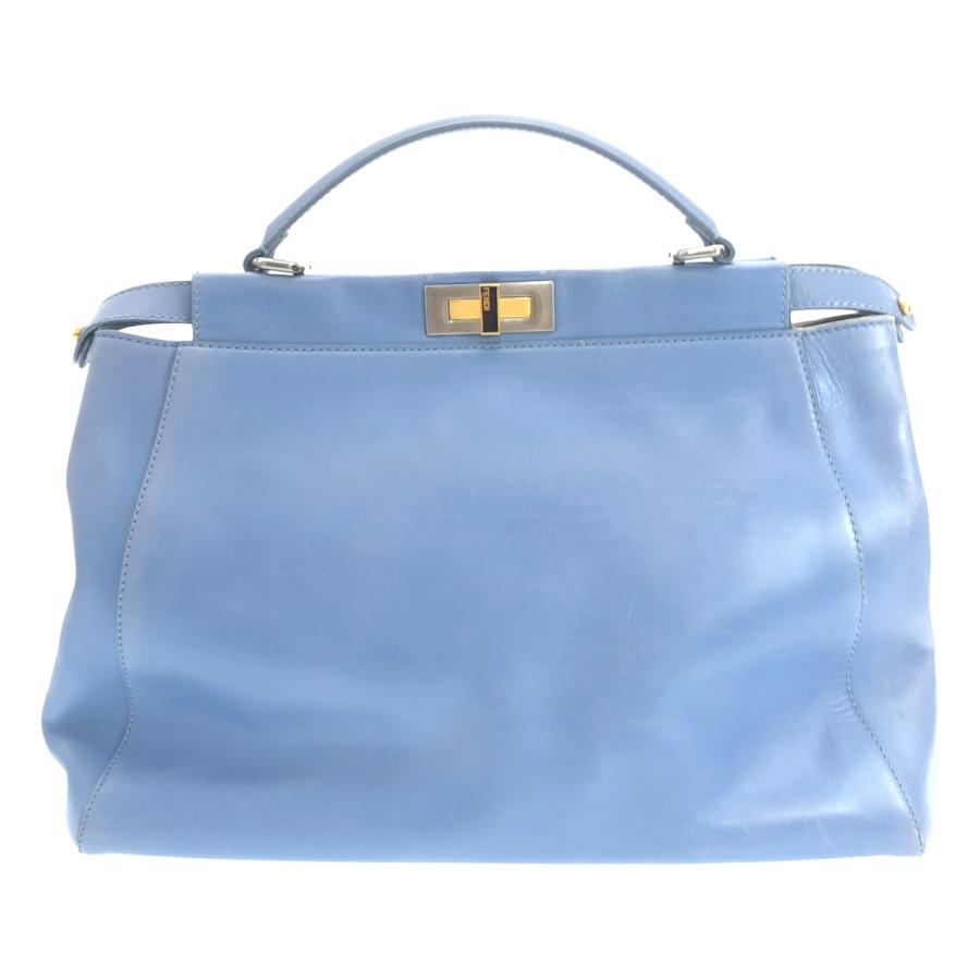 FENDI（フェンディ） ピーカブー ラージ レザー ハンドバッグ : KLD 