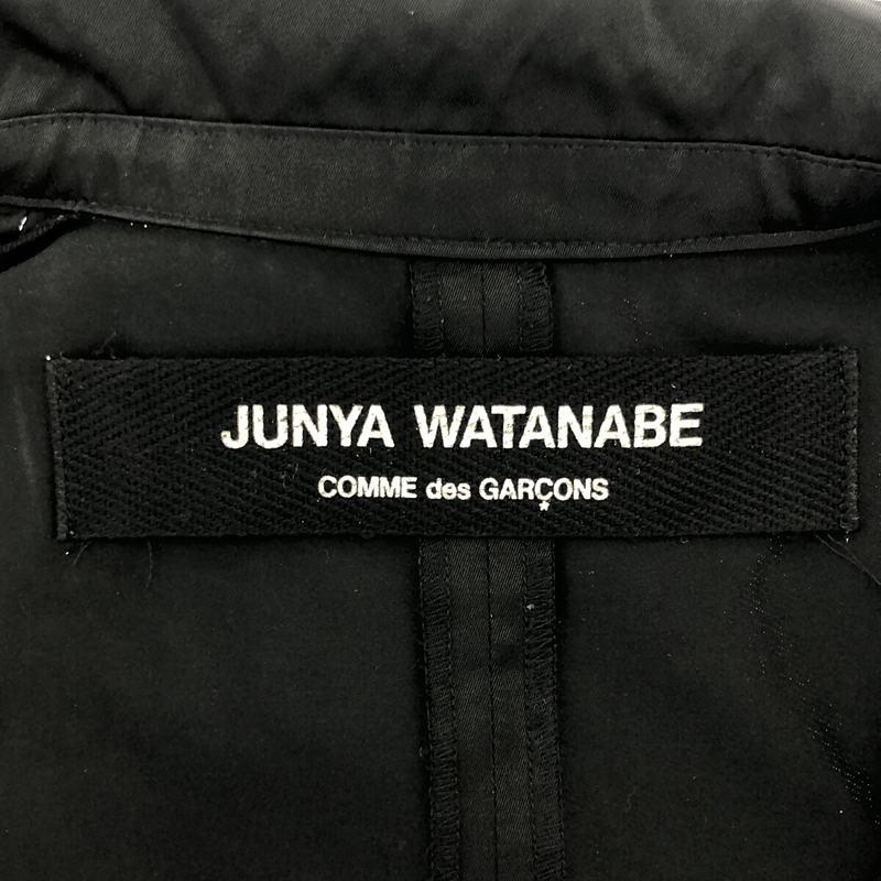 JUNYA WATANABE / ジュンヤワタナベ | AD1999 | ウール切替 サテンシャツワンピース | ブラック | レディース｜kldclothing｜05