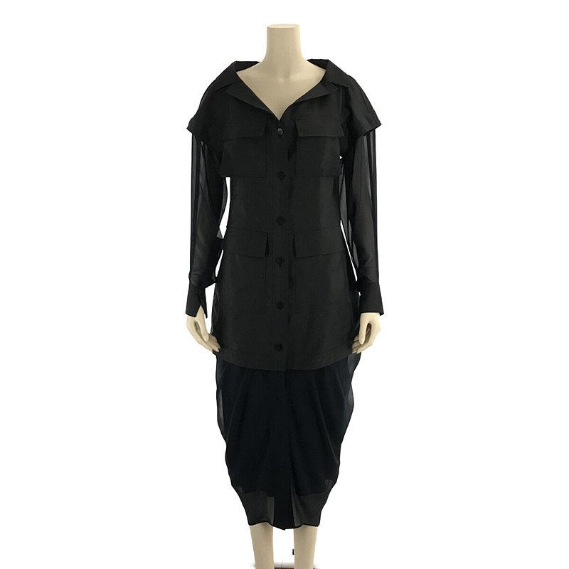 美品】 ADEAM / アディアム | レイヤード デザイン ミリタリー  