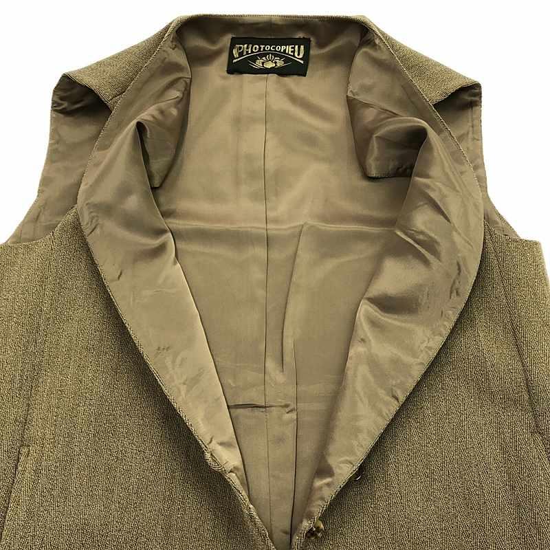 【美品】  IENA / イエナ | 2022AW | 【 PHOTOCOPIEU / フォトコピュー 】VEREUSE ロングベスト / 総裏地 | TU | ブラウン | レディース IENA（イエナ） 【美品】 | 2022AW | 【 PHOTOCOPIEU / フォトコピュー