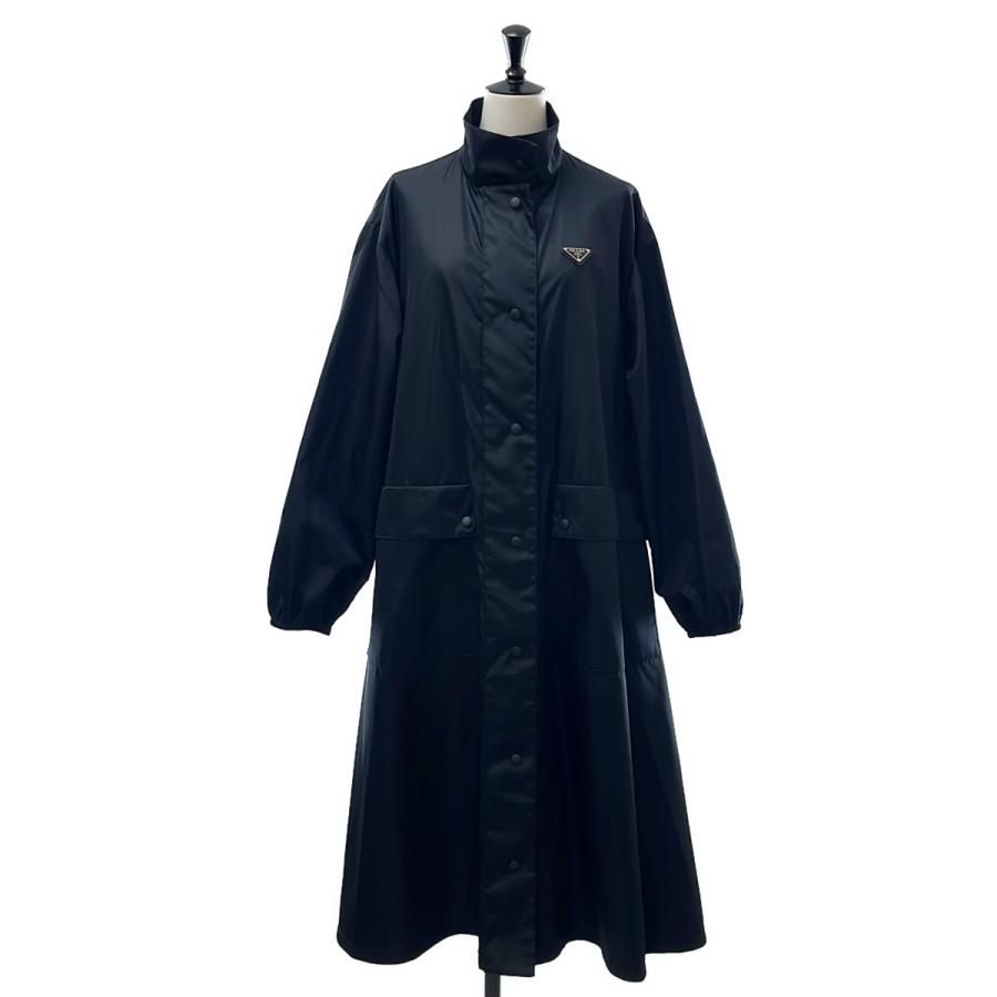 PRADA（プラダ） Re Nylon トライアングルロゴ ロングコート / 29L086