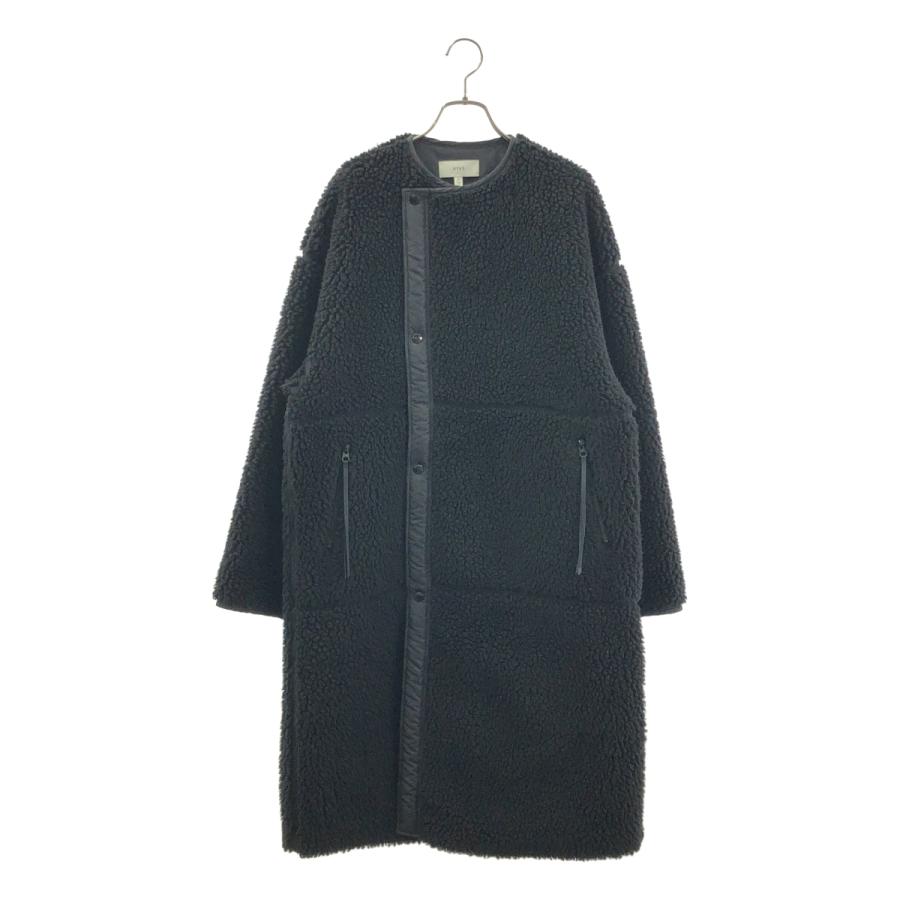 HYKE（ハイク） FAUX SHEARLING COAT ボア ノーカラーコート : KLD 