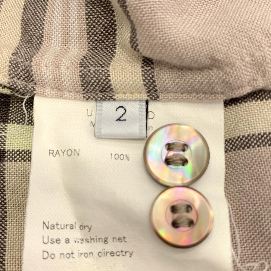 UNUSED（アンユーズド） Rayon Check Shirt レーヨンチェックシャツ
