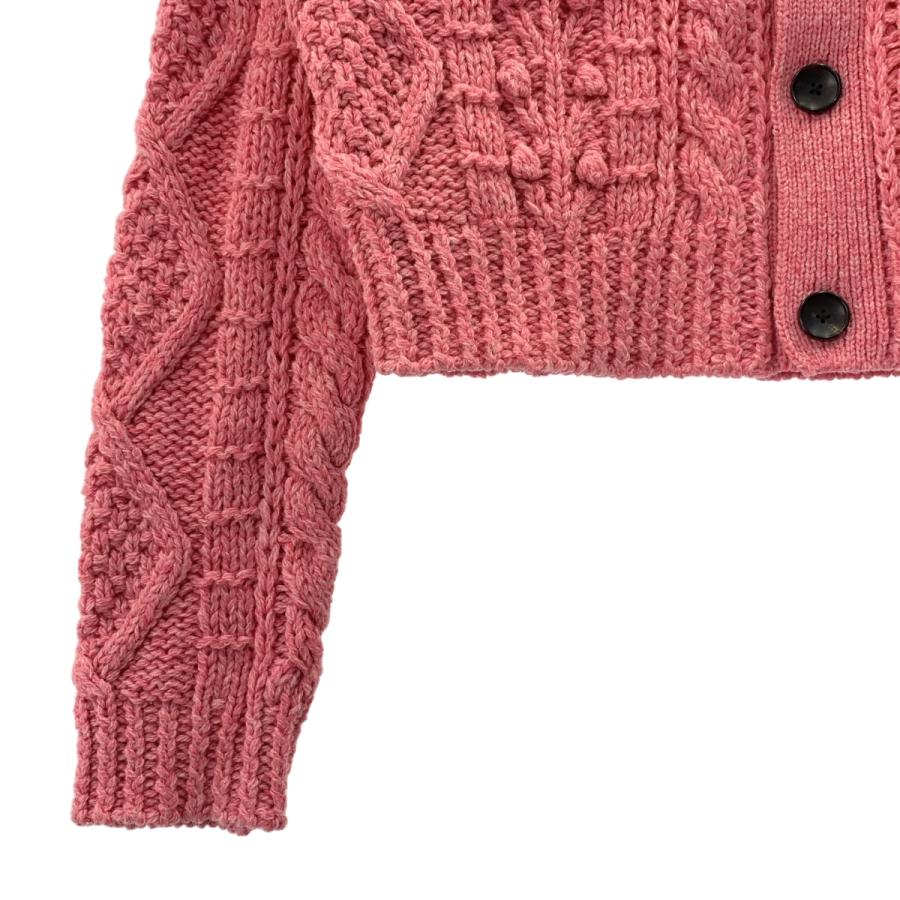 CABaN（キャバン） ウール ハンドニット ケーブル ポロ カーディガン