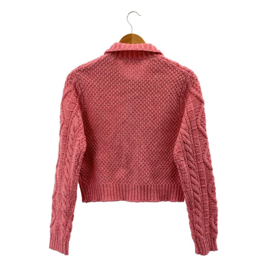 CABaN（キャバン） ウール ハンドニット ケーブル ポロ カーディガン