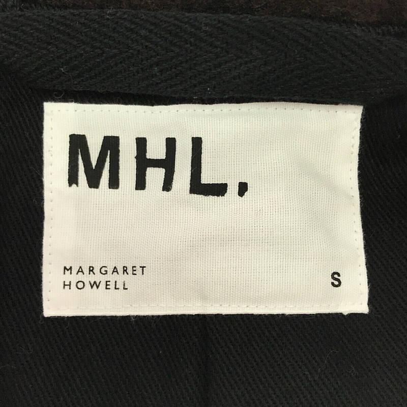 【美品】  MHL. / エムエイチエルマーガレットハウエル | 2021AW | メルトンウール シングルチェスターコート | S | ダークブラウン｜kldclothing｜07