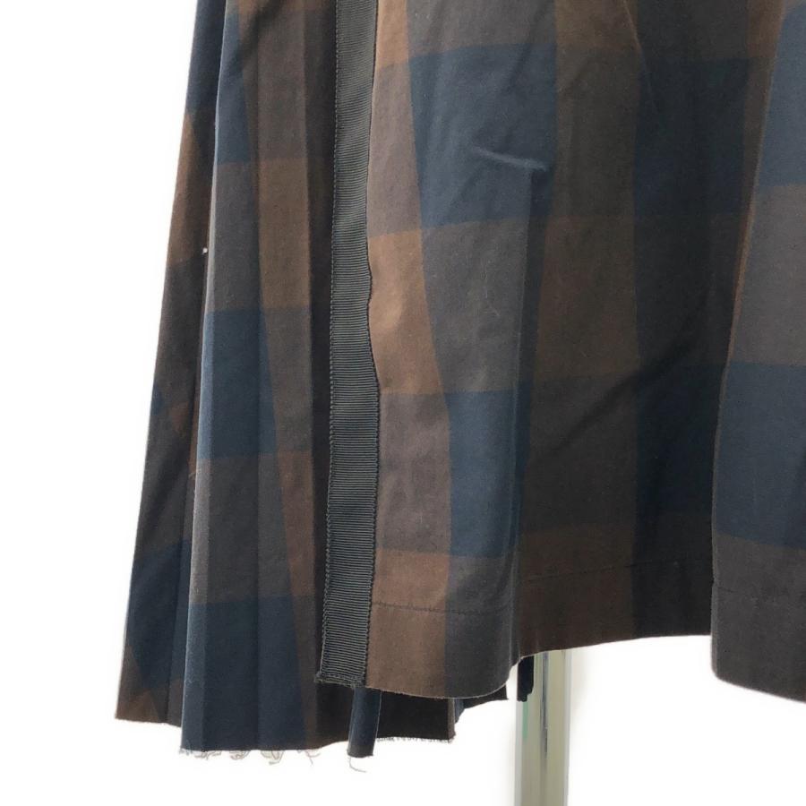 sacai（サカイ） コットン ポプリン チェック ワンピース : KLD ヤフー