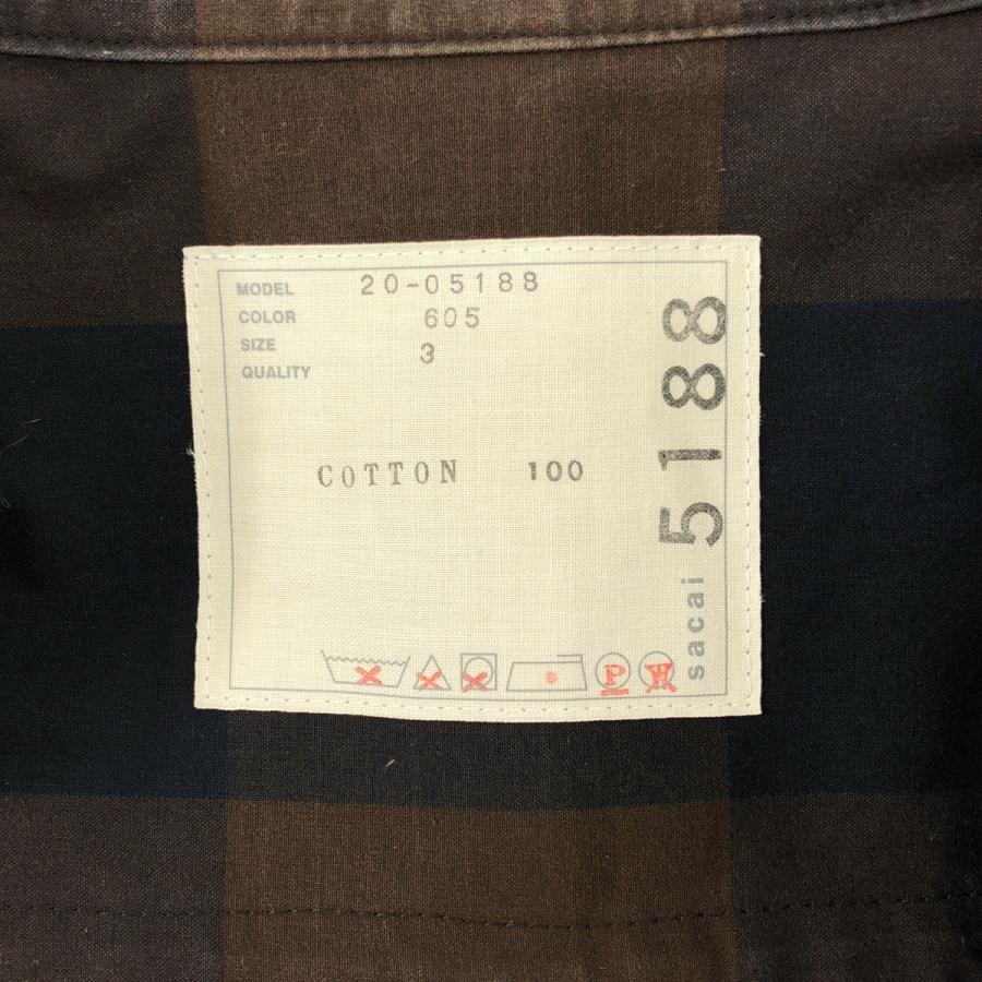 sacai（サカイ） コットン ポプリン チェック ワンピース : KLD ヤフー