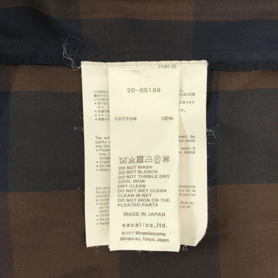 sacai（サカイ） コットン ポプリン チェック ワンピース : KLD ヤフー