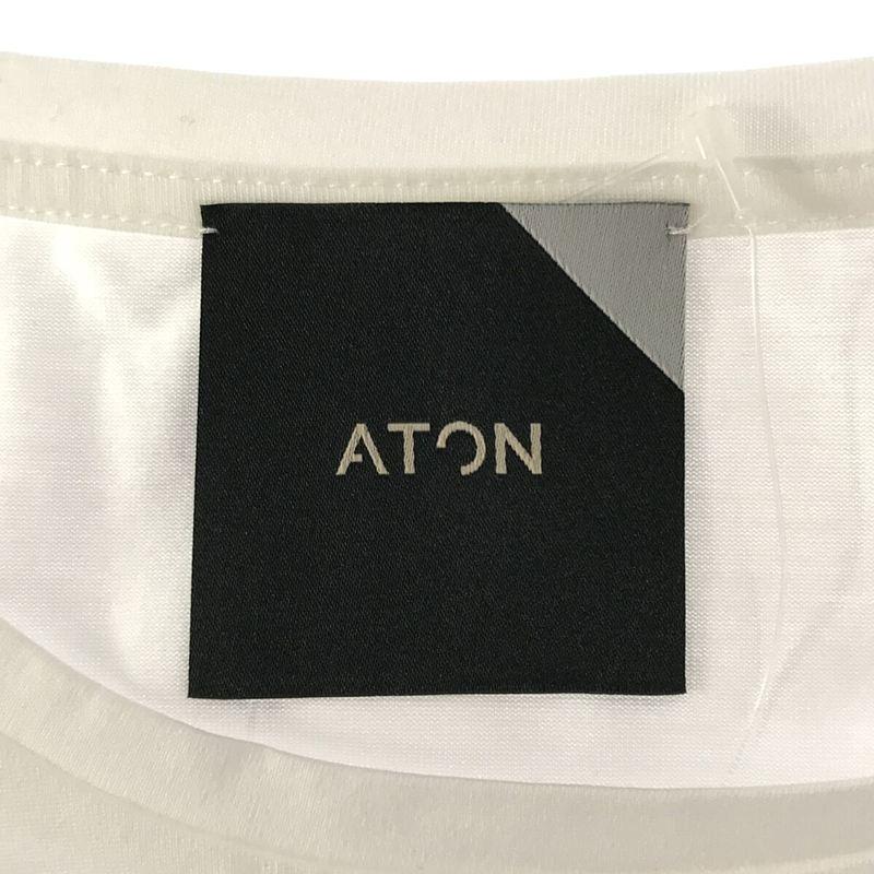 【新品】  ATON / エイトン | SUVIN 60/2 OVERSIZED ラウンドヘム Tシャツ | 2 | ホワイト | レディース｜kldclothing｜05