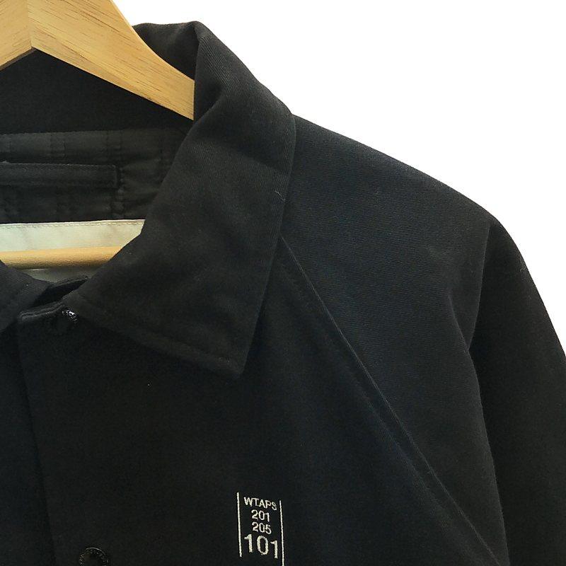 WTAPS / ダブルタップス | WINDBREAKER / 中綿 バックロゴ コーチジャケット / キルティング総裏地 | M | ブラック | メンズ WTAPS（ダブルタップス） | WINDBREAKER / 中綿 バックロゴ コーチ