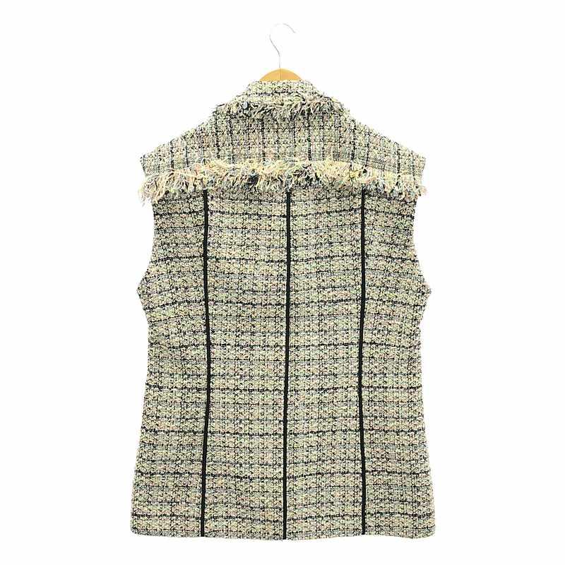 BLAMINK  RESORT ミックスツイード レギュラーカラー ベスト 美品】 BLAMINK / ブラミンク | RESORT ミックスツイード レギュラー