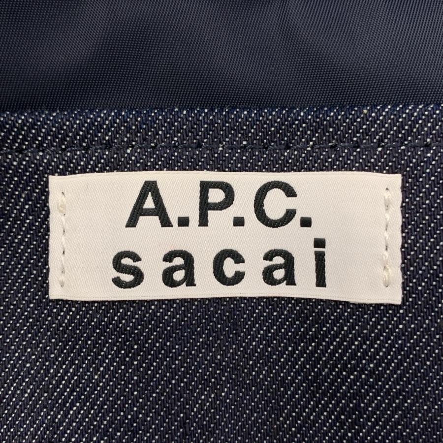 sacai（サカイ） × A.P.C. / アーペーセー ロゴ デニム トートバッグ