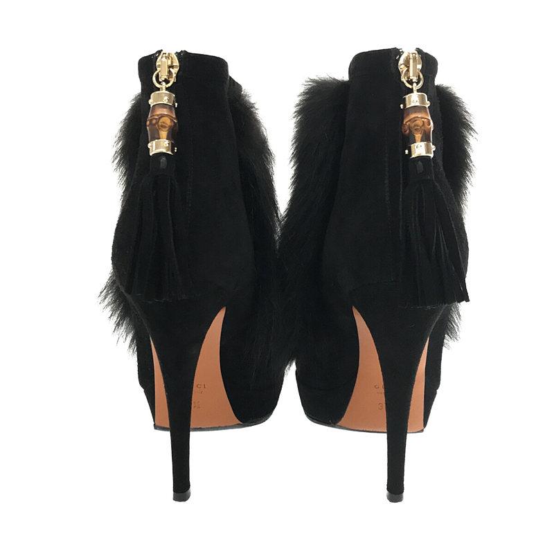 美品】 GUCCI / グッチ | ミンクブーティー ショートブーツ | 34 1/2 