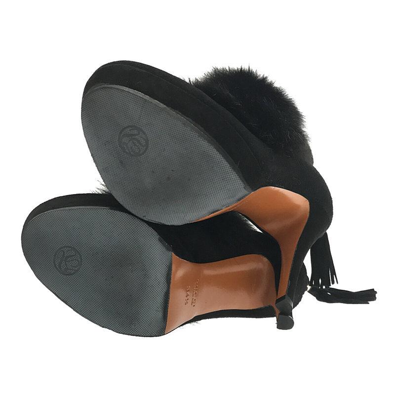 美品】 GUCCI / グッチ | ミンクブーティー ショートブーツ | 34 1/2 
