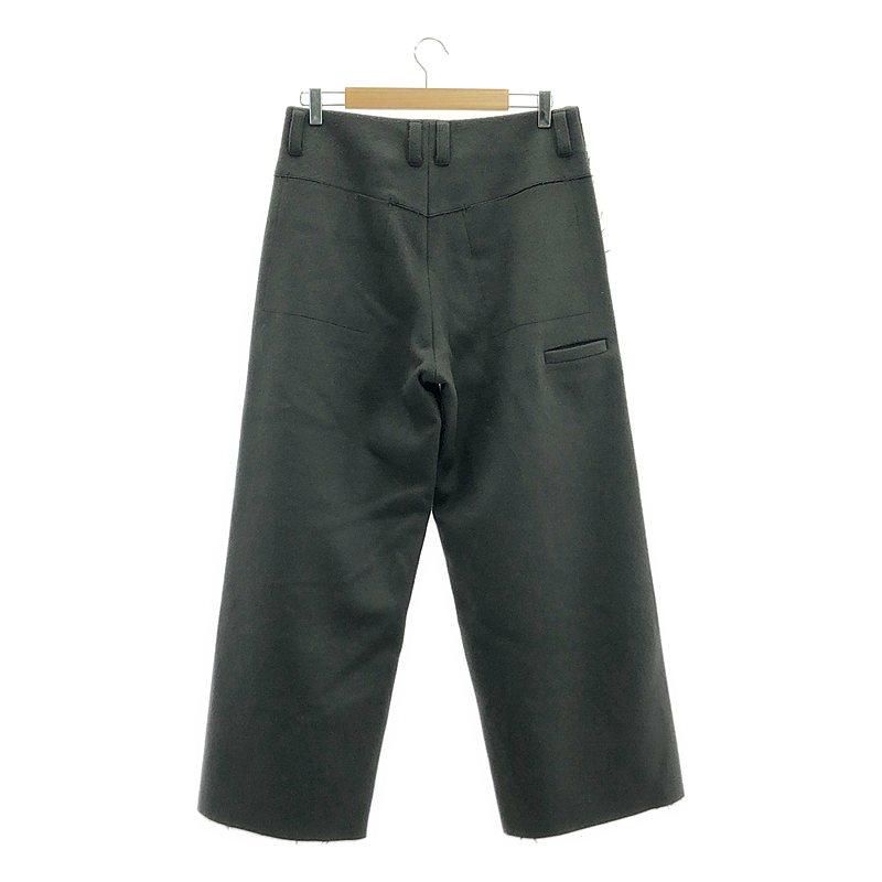 amachi. / アマチ | 011J カットオフ ウール ワイドパンツ | 5 | グレー | メンズ amachi. / アマチ | 011J カットオフ ウール ワイドパンツ 5 グレー