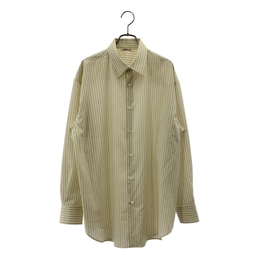 AURALEE（オーラリー） SUPER FINE WOOL STRIPE SHIRT スーパー