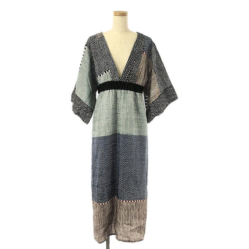 美品】SOU•SOU ソウソウ 浴衣みたて 浴衣風ワンピース ロングワンピ