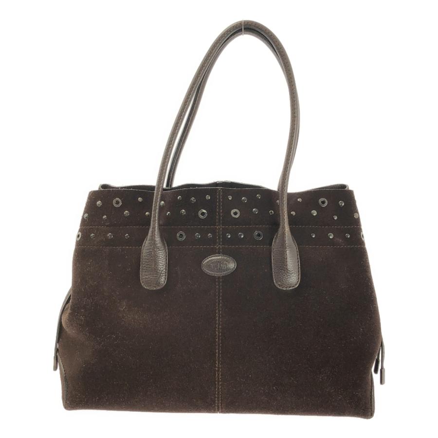 TOD'S（トッズ） スエード スタッズ レザー トートバッグ : KLD ヤフー