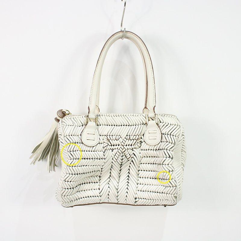 ★Anya Hindmarch★The Neeson 編み込みレザー ショルダーバッグ ANYA HINDMARCH / アニヤハインドマーチ | Neeson レザー編み