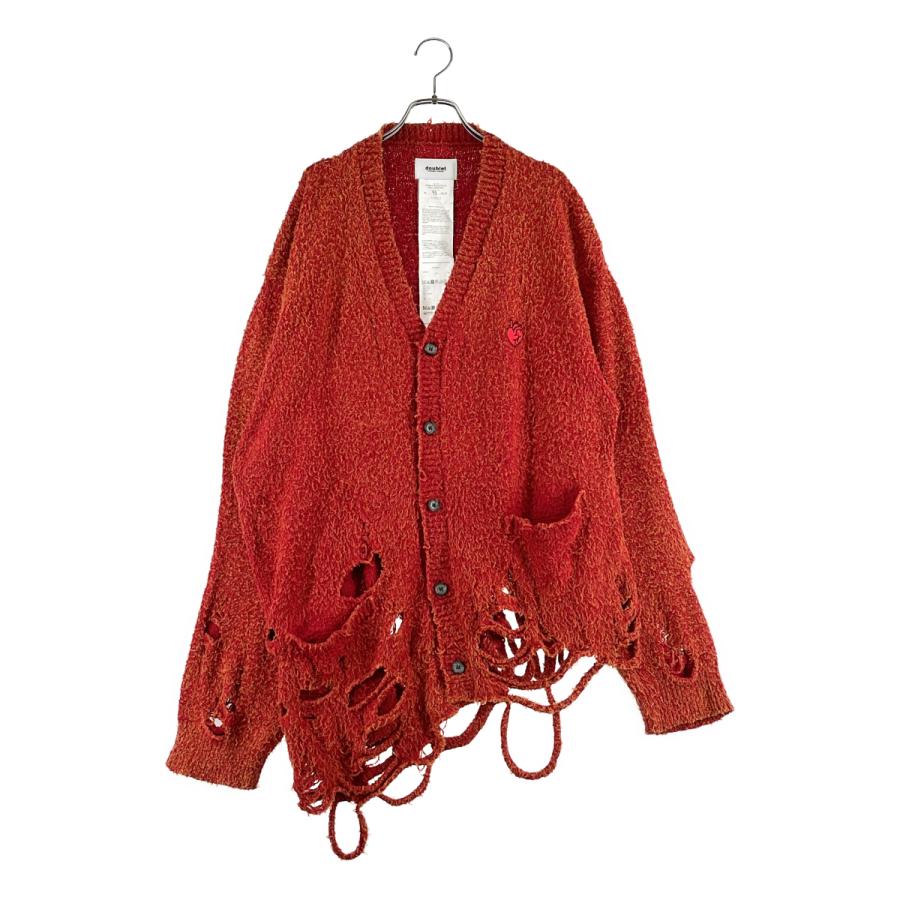 doublet（ダブレット） ZOMBIE SILHOUETTE KNIT CARDIGAN ダメージ加工