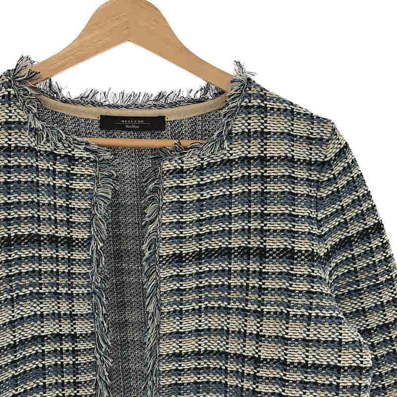 WEEKEND MAX MARA / ウィークエンドマックスマーラ | ノーカラーツイードジャケット | ブルー | レディース : dtpt966ec0d0 : KLD ヤフーショッピング店 - 通販 - Yahoo!ショッピング WEEKEND MAX MARA / ウィークエンドマックスマーラ | ノーカラーツイードジャケット | ブルー | レディース : dtpt966ec0d0 : KLD ヤフーショッピング店 - 通販 - Yahoo!ショッピング