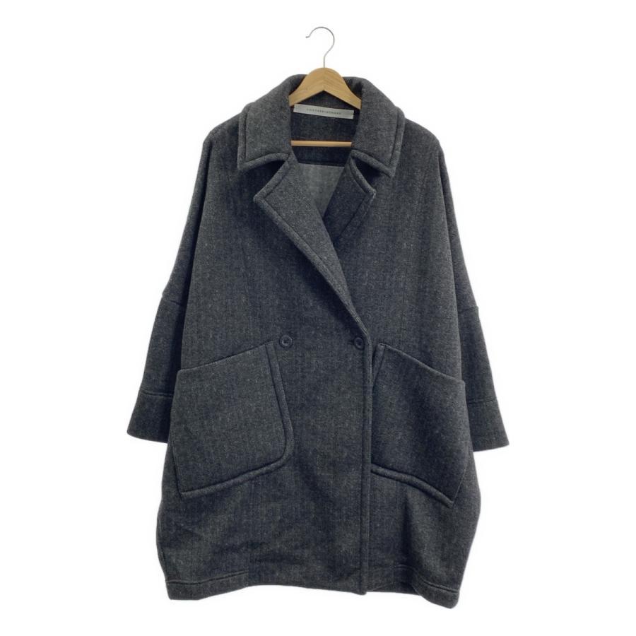 ★美品★ コグザビッグスーモーク エリザベス ペンタゴン コート グレー COGTHEBIGSMOKE（コグ ザ ビッグスモーク） ELIZABETH PENTAGON COAT