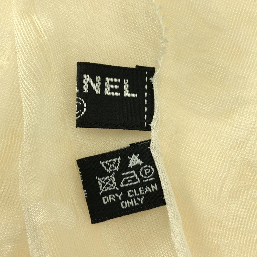 CHANEL シャネル 大判ストール シルク混 ココマーク　本日お値下げ CHANEL（シャネル） ココマーク シルク混 総柄 ストール : KLD ヤフー