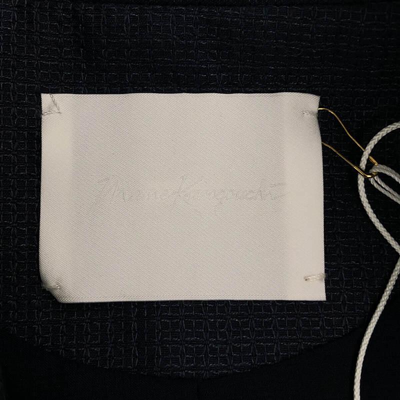 Mame Kurogouchi / マメクロゴウチ | 2023SS | Geometric Silk Cotton Jacquard Double Beasted Jacket ジャケット | 1 | ネイビー｜kldclothing｜06