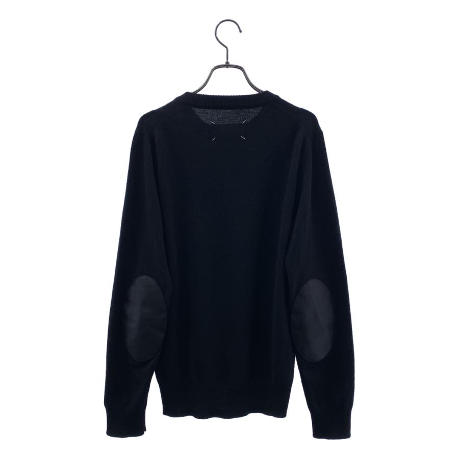 Maison Margiela / メゾンマルジェラ Elbow Patch Crewneck Knit ウール レザー エルボーパッチ ニット_3